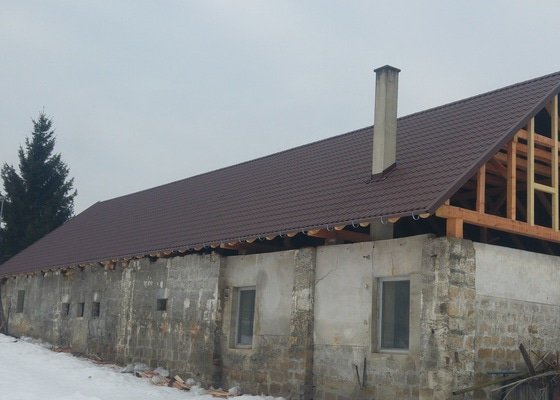 Kompletní rekonstrukce střechy hospodářské budovy