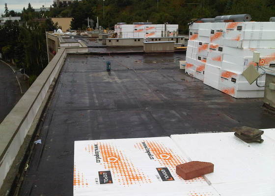 Hydroizolace ploché střechy se zateplením EPS