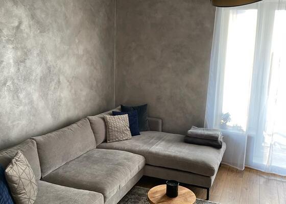 Betonová stěrka obývací pokoj