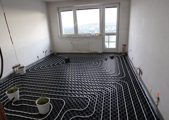 Podlahové topení v bytě